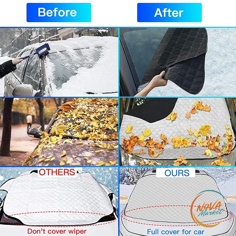 Parasole Parabrezza Auto Magnetico Anti-Gelo e Impermeabile