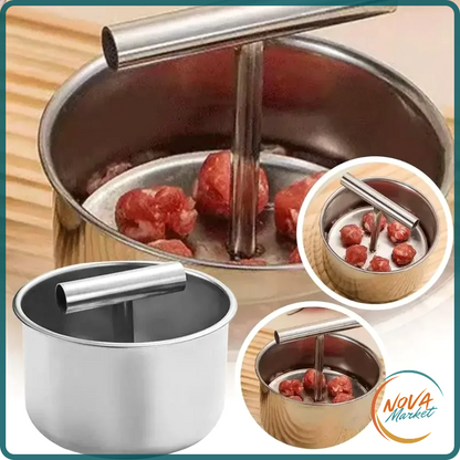 Pressa per Polpette in Acciaio Inox Manuale