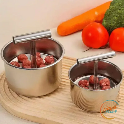 Pressa per Polpette in Acciaio Inox Manuale
