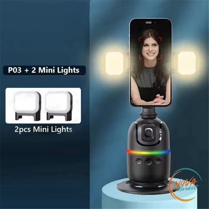 Gimbal AI per Smartphone con Tracciamento Viso a 360°