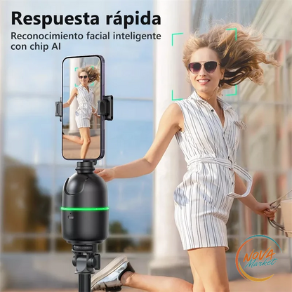 Gimbal AI per Smartphone con Tracciamento Viso a 360°