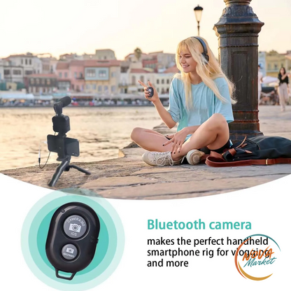 Kit Vlogging Smartphone con Treppiede, Microfono e Luce