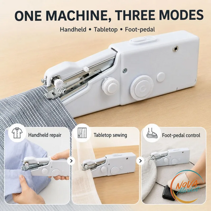 Mini macchina da cucire portatile per riparazioni rapide