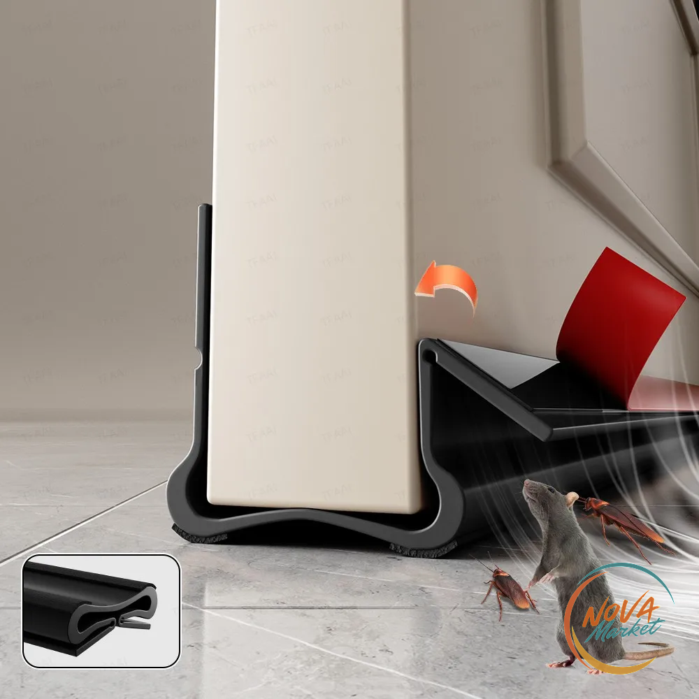 Paraspifferi adesivo per porta 93 cm in PVC