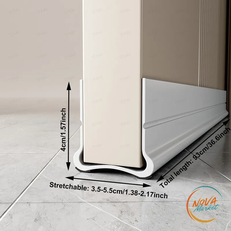 Paraspifferi adesivo per porta 93 cm in PVC