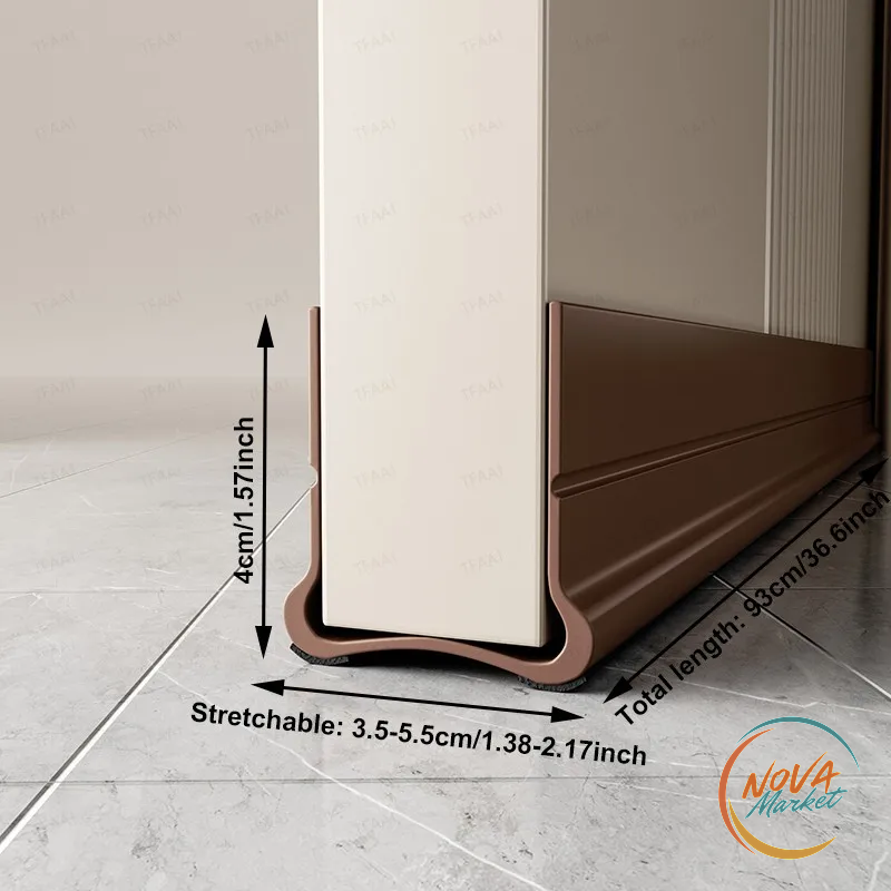 Paraspifferi adesivo per porta 93 cm in PVC