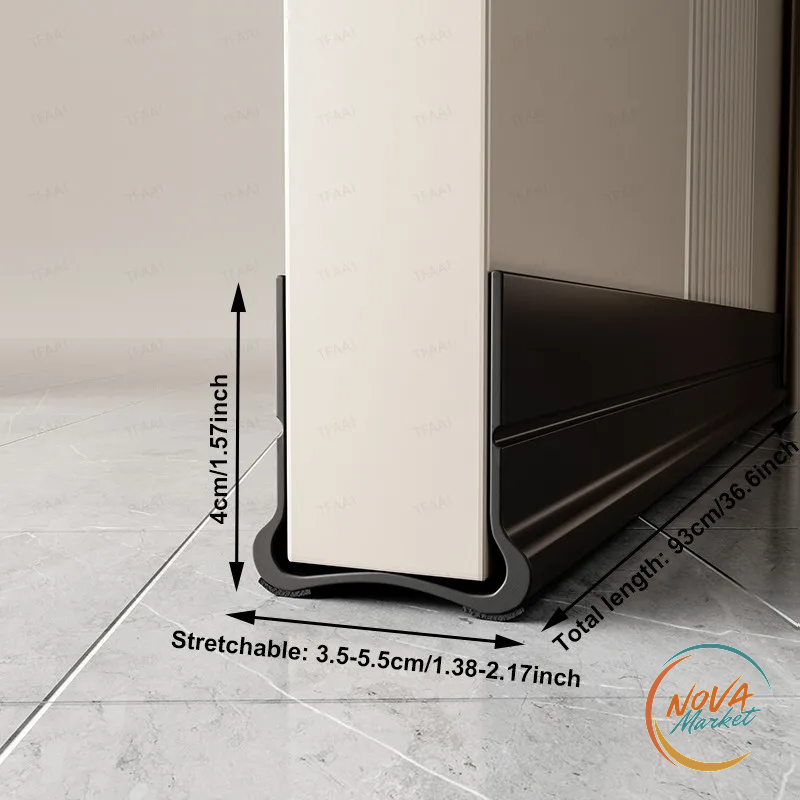 Paraspifferi adesivo per porta 93 cm in PVC