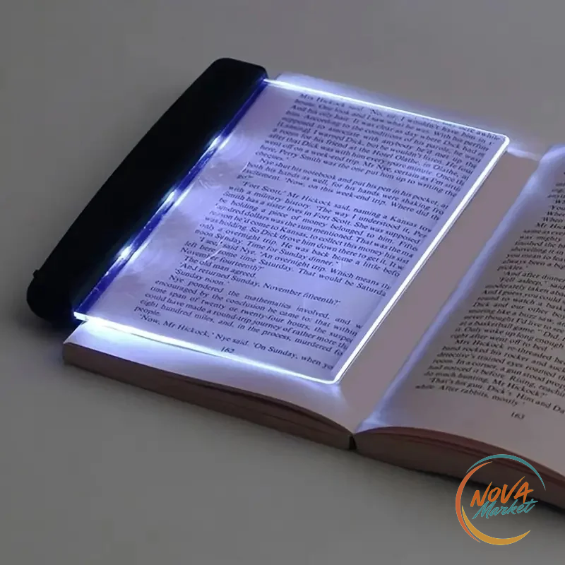 Luce da Libro LED a Pannello per Lettura Notturna