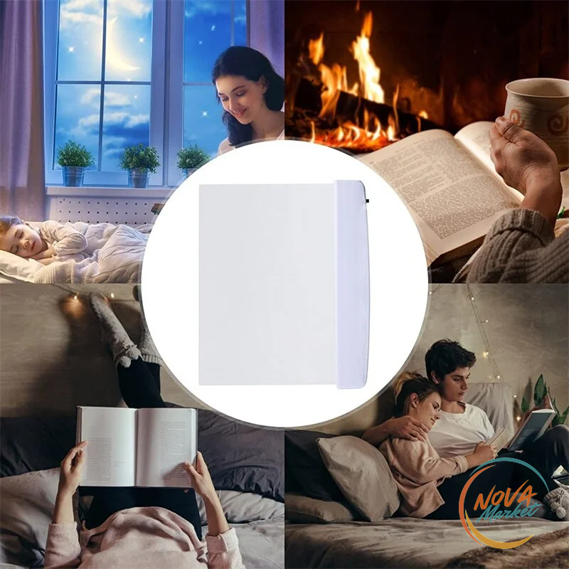 Luce da Libro LED a Pannello per Lettura Notturna