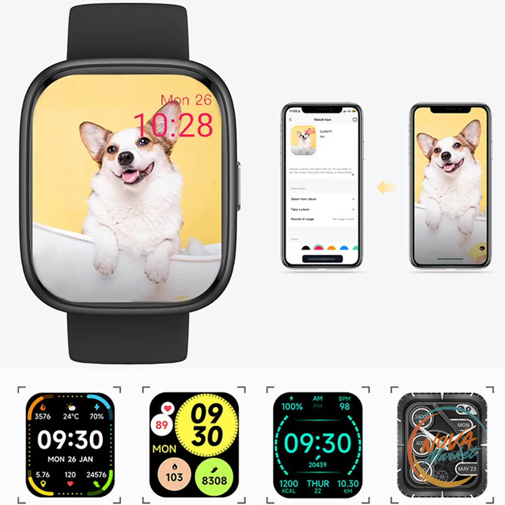 Smartwatch Bluetooth 1,83″ con Alexa e Chiamate
