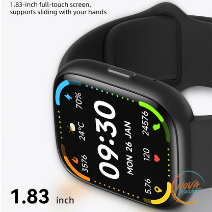 Smartwatch Bluetooth 1,83″ con Alexa e Chiamate