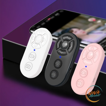 Telecomando Bluetooth per Selfie e Cambio Pagina a 7 Pulsanti