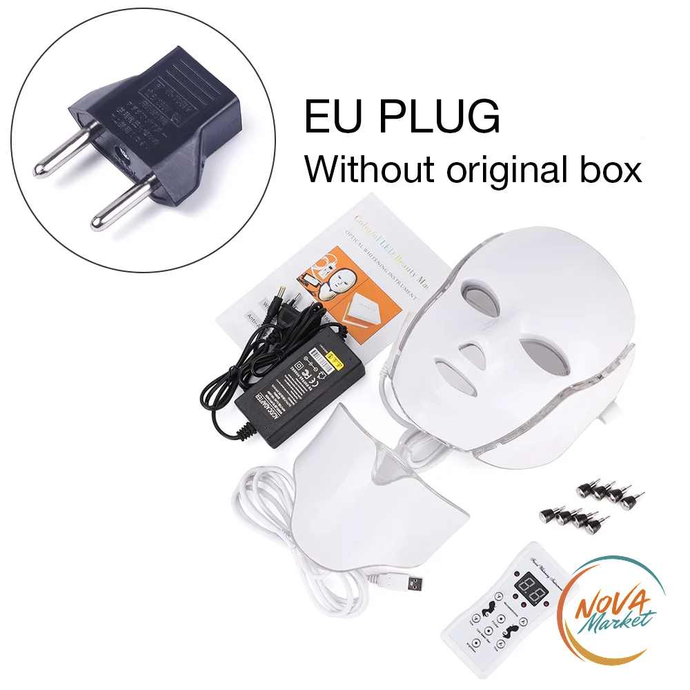 Maschera LED Viso e Collo a 7 Colori per Fototerapia