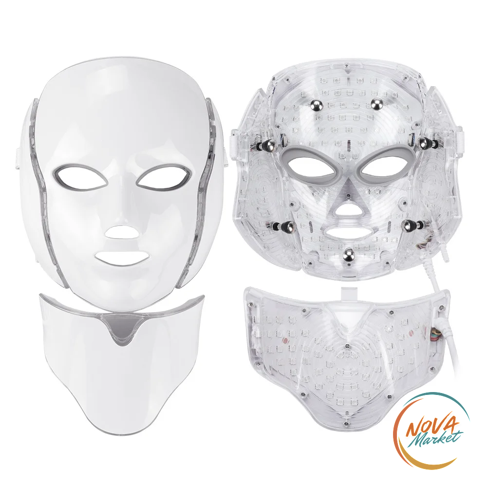 Maschera LED Viso e Collo a 7 Colori per Fototerapia