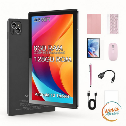 Tablet 2-in-1 10,1" Android 13 4G, 6GB RAM e 128GB