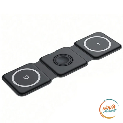 Stazione di Ricarica Wireless 3 in 1 Magnetica