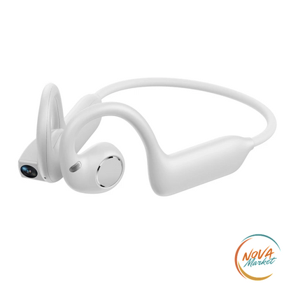 Cuffie a conduzione ossea E12 Bluetooth 5.4 con fotocamera HD
