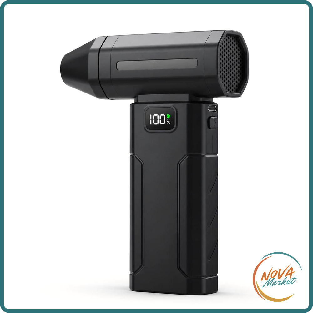 Soffiatore d'Aria Portatile Turbo 150.000 RPM, 5 Velocità