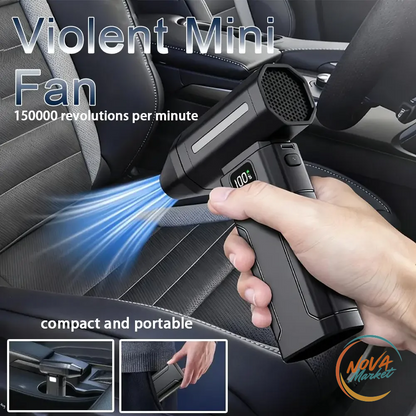 Soffiatore d'Aria Portatile Turbo 150.000 RPM, 5 Velocità