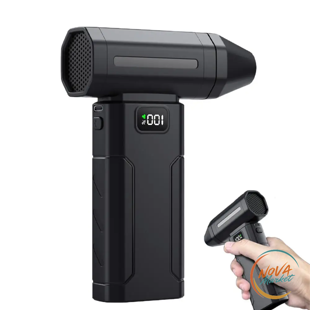 Soffiatore d'Aria Portatile Turbo 150.000 RPM, 5 Velocità