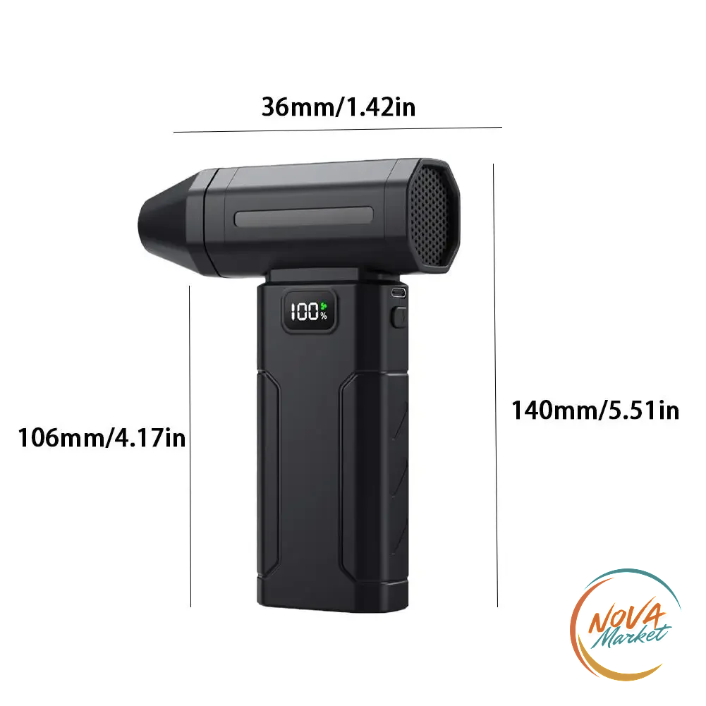 Soffiatore d'Aria Portatile Turbo 150.000 RPM, 5 Velocità