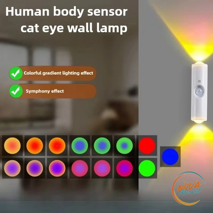 Luce notturna LED con sensore di movimento, RGB ricaricabile