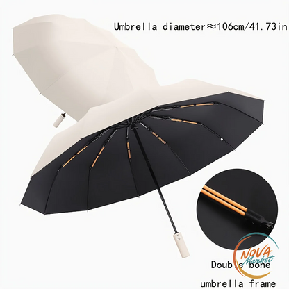 Ombrello automatico grande antivento con protezione UV