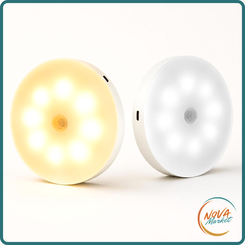 Luci notturne LED con sensore di movimento, set da 3