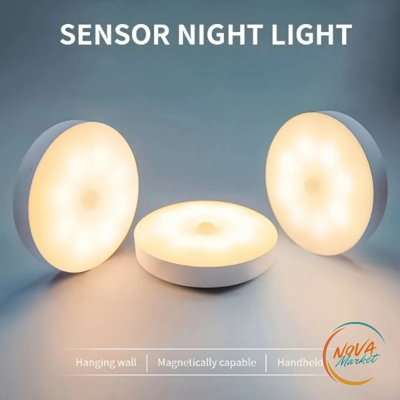Luci notturne LED con sensore di movimento, set da 3