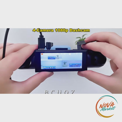 Anteprima video Dash Cam 4 Telecamere 1080P con Monitoraggio Parcheggio - NovaMarket · NovaMarket 1788303552099