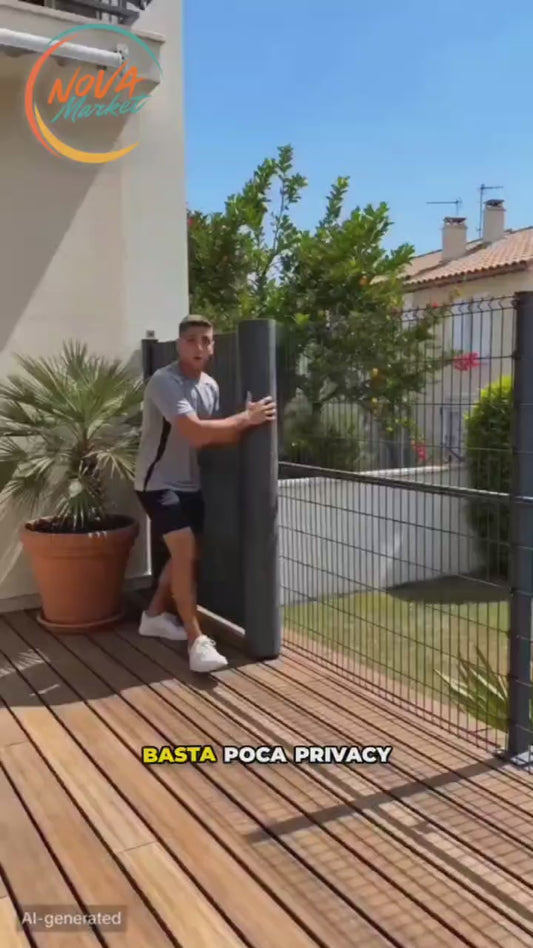 Video Schermo Frangivento in PVC Opaco per Balcone e Giardino