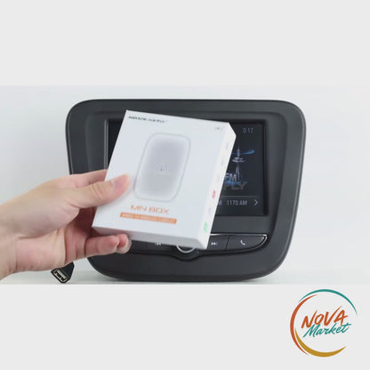 Anteprima video Adattatore CarPlay wireless e Android Auto Smart AI Box - NovaMarket