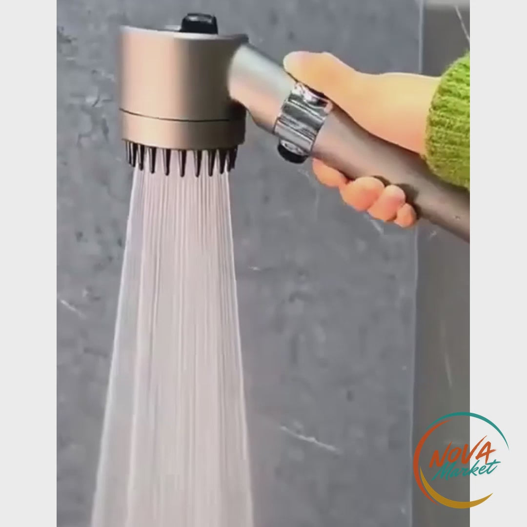 Anteprima video Doccetta portatile con filtro e getto turbo - NovaMarket