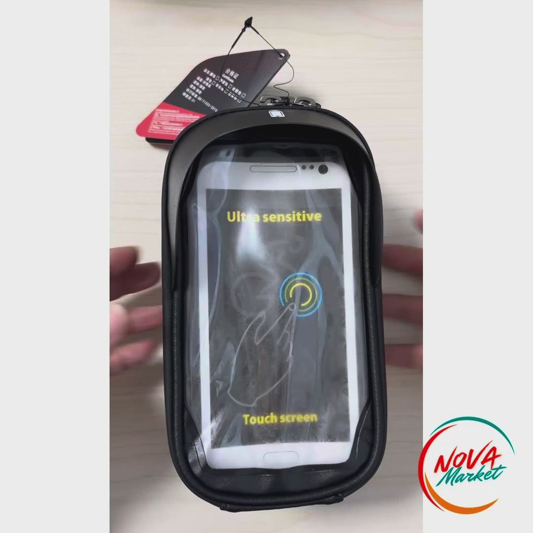 Anteprima video Borsa Porta Smartphone da Bici Impermeabile Touch - NovaMarket