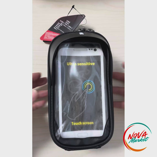 Anteprima video Borsa Porta Smartphone da Bici Impermeabile Touch - NovaMarket