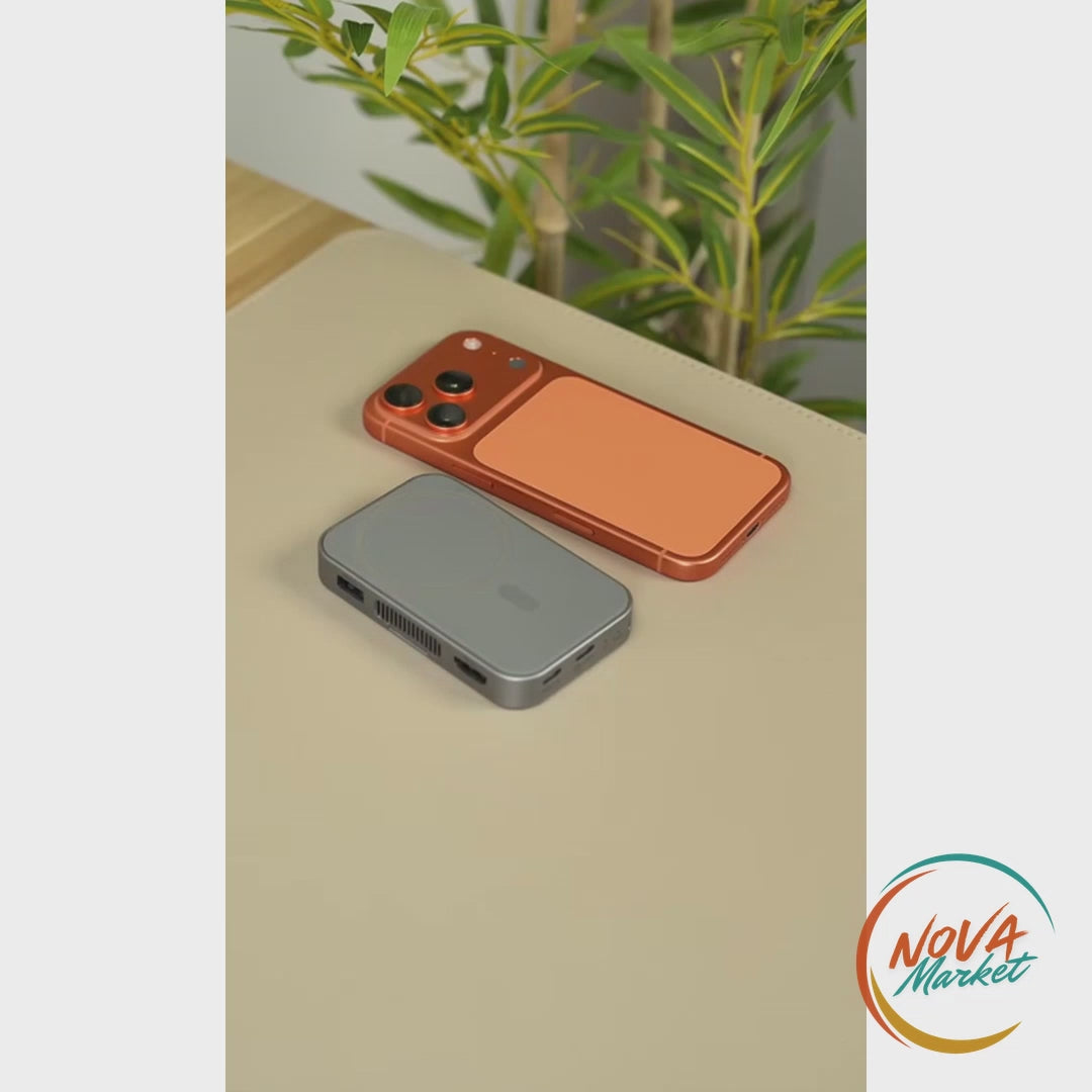 Anteprima video Case magnetico M.2 NVMe con dock HDMI 4K60Hz - NovaMarket