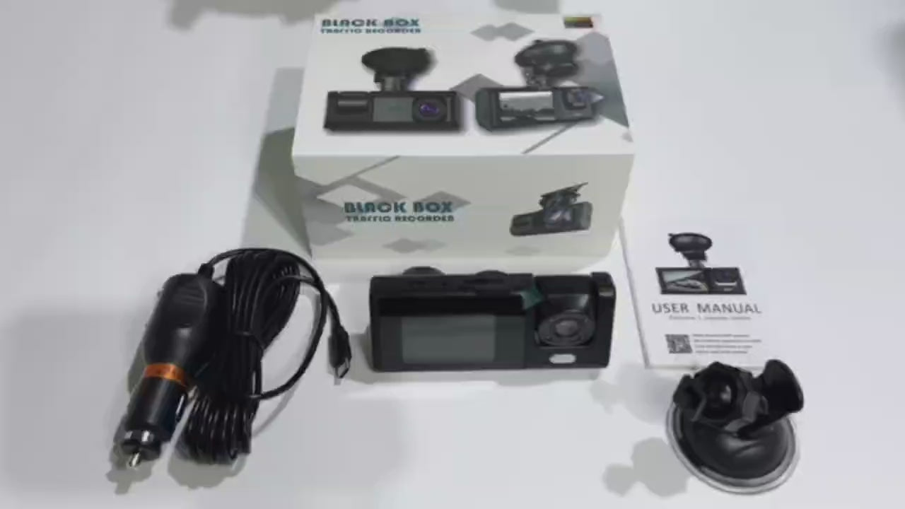 Video Dash cam doppia 1080P con visione notturna IR
