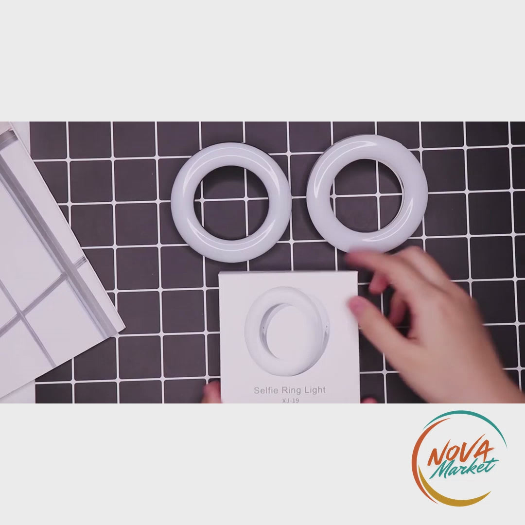 Anteprima video Luce ad Anello LED per Selfie, Ricaricabile USB - NovaMarket