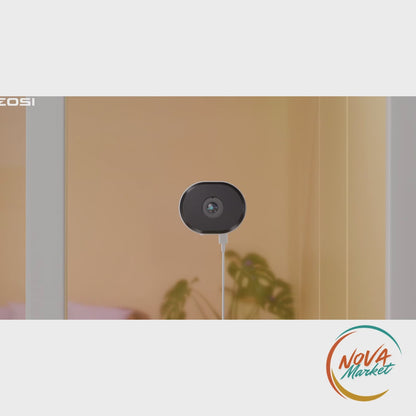 Anteprima video Telecamera di Sicurezza WiFi 2K per Interni con Visione a Colori - NovaMarket