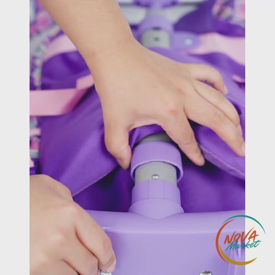 Anteprima video Set zaino scolastico con ruote unicorno e paillettes - NovaMarket